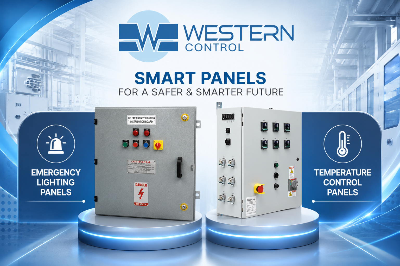 Emergency Lighting Panels & Temperature Controllers: Reliable Industrial Control Solutions