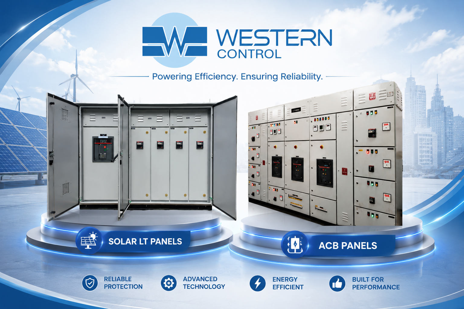 Solar LT Panels & ACB Panels for Smart Power Solution Management